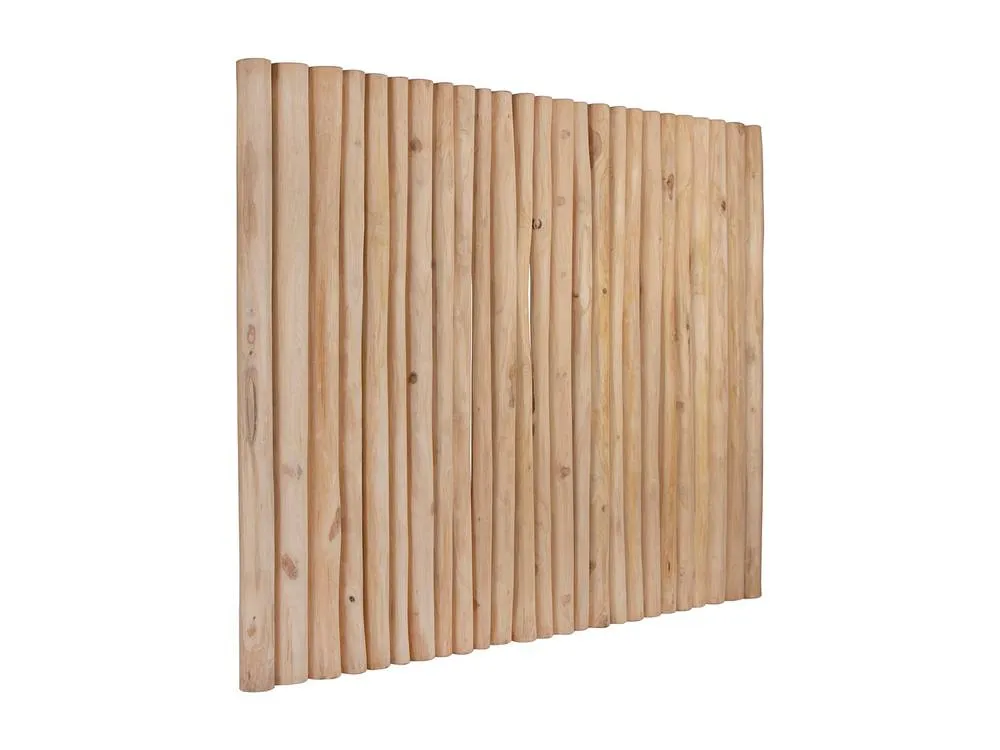 Vente-unique 170 Cm Headboard With Teak Branches - Natural - LITTORAL II in Light Oak 6