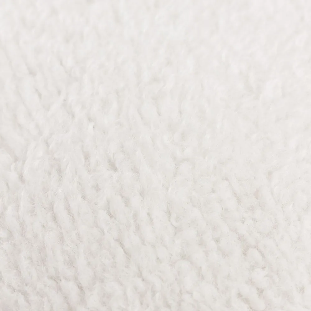 Yard Olann Faux Shearling Cushion in White 4
