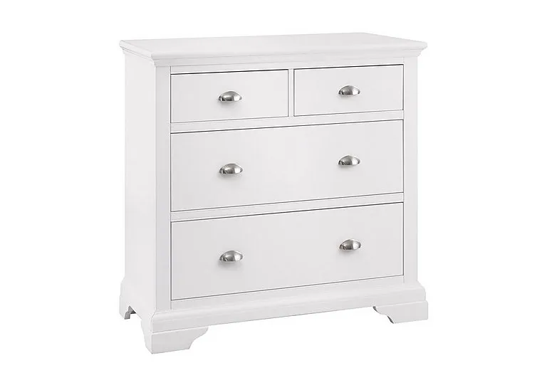 Emily 4 Drawer Chest - White