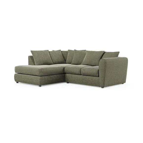 Blake Soft Texture Chenille Corner Chaise Sofa 6