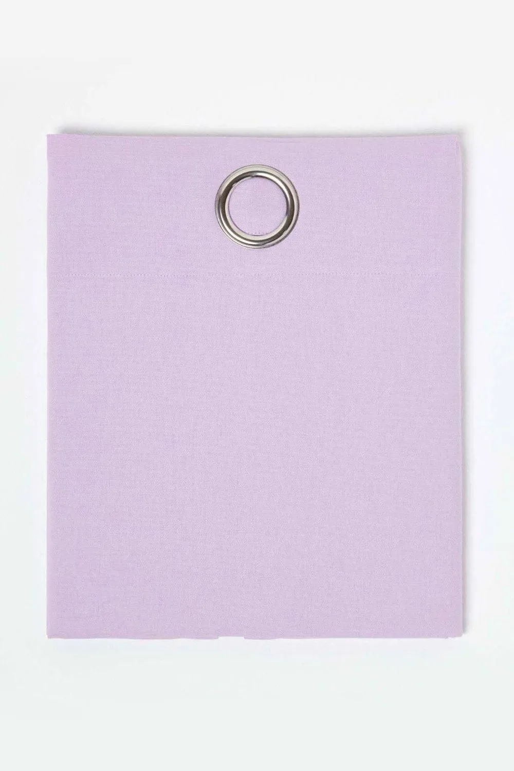 Homescapes Plain Cotton Ready Made Eyelet Curtain Pair in Mauve 2