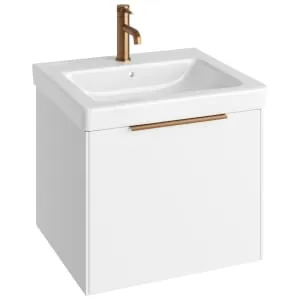 Concept Matt White S3 Vanity Unit & Basin - 600mm