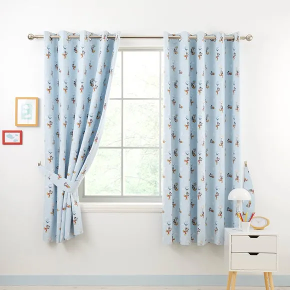 Disney Soft Skies Mickey Mouse Eyelet Curtains 2