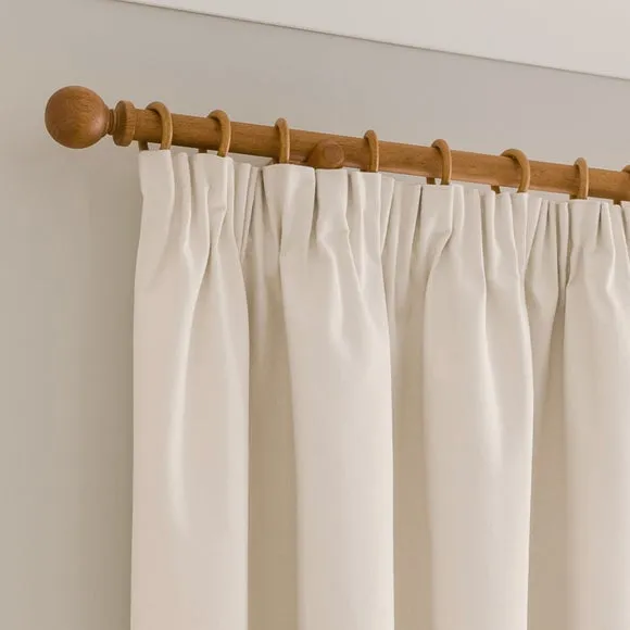Luna Brushed Pencil Pleat Curtains (Blackout Available) 1