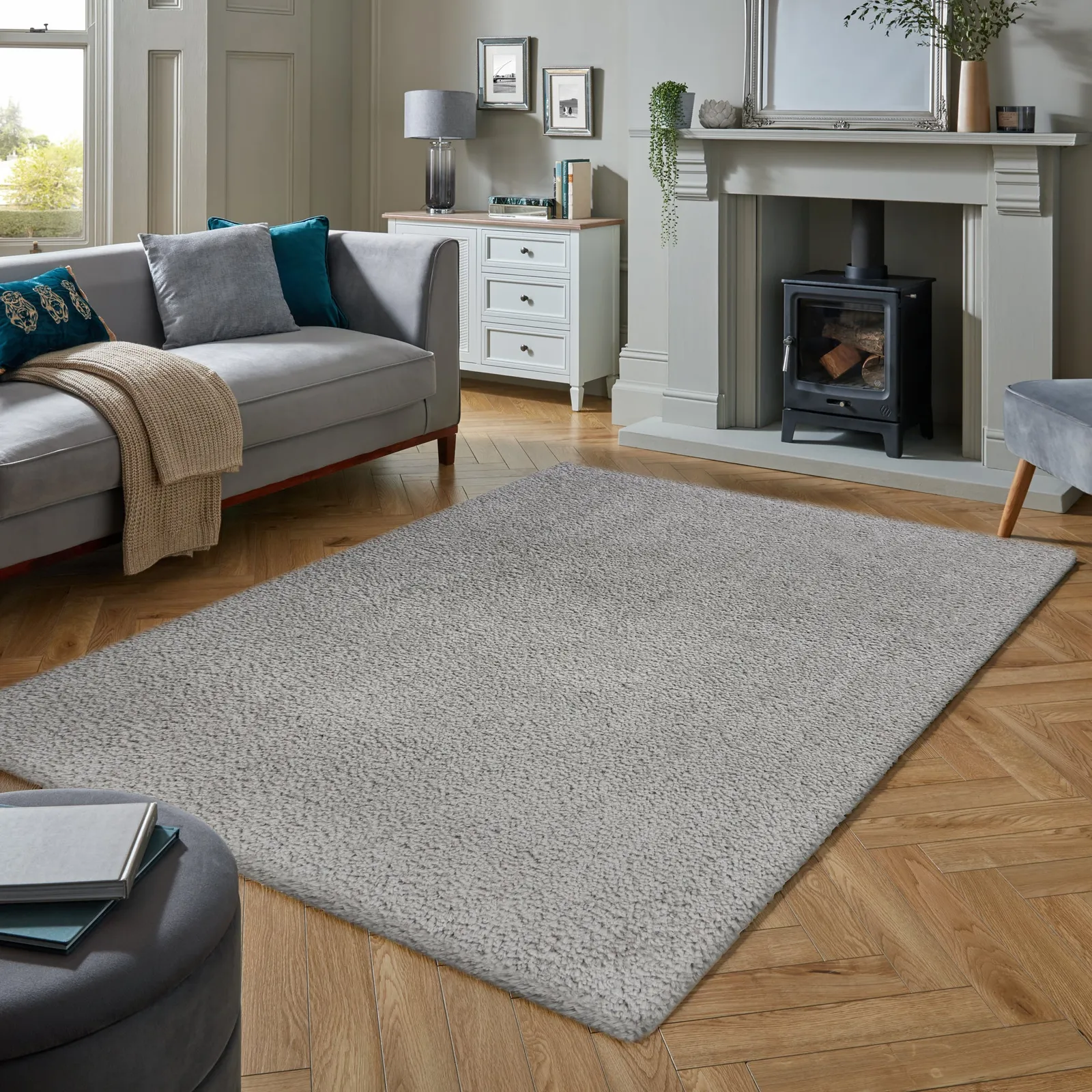 Valais Rug Grey