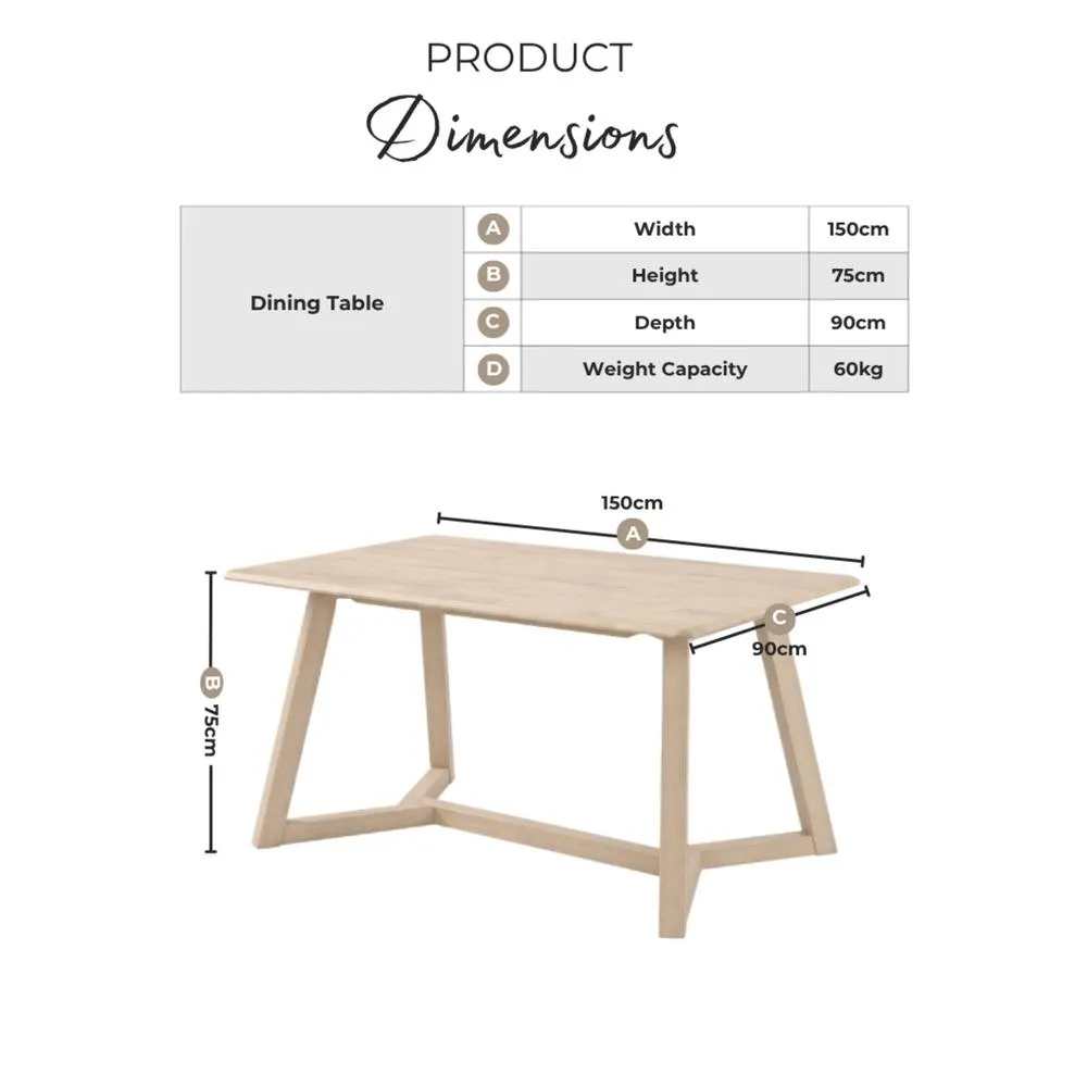 FurnitureboxUK Lulworth Rectangular Wood 6 Seater Dining Table in Walnut 2