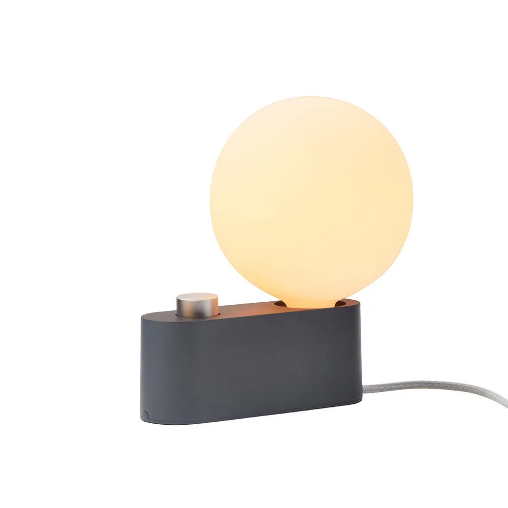 Tala Alumina Table and Wall Lamp Charcoal with Sphere IV Bulb 2