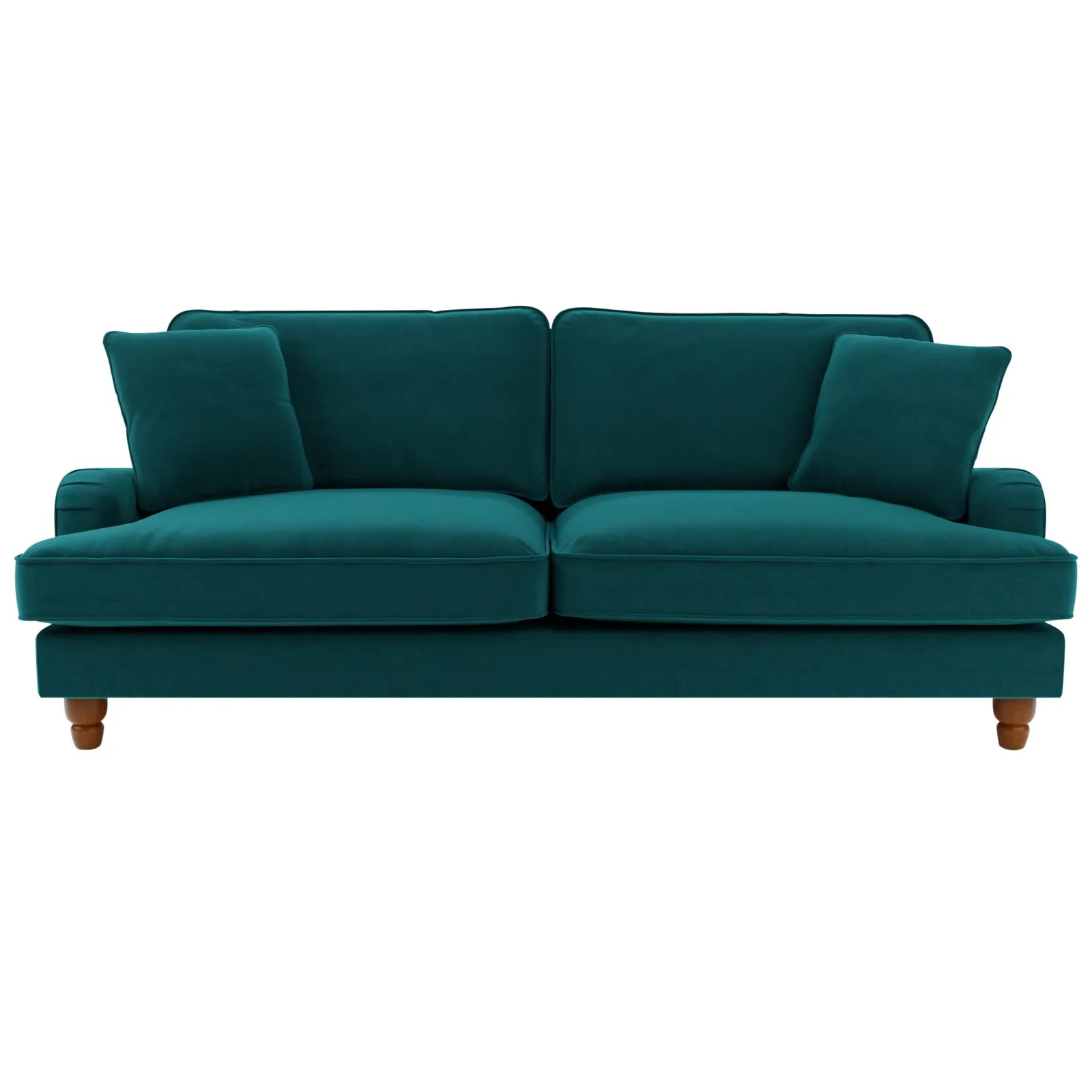 Beatrice Velvet 4 Seater Sofa Green