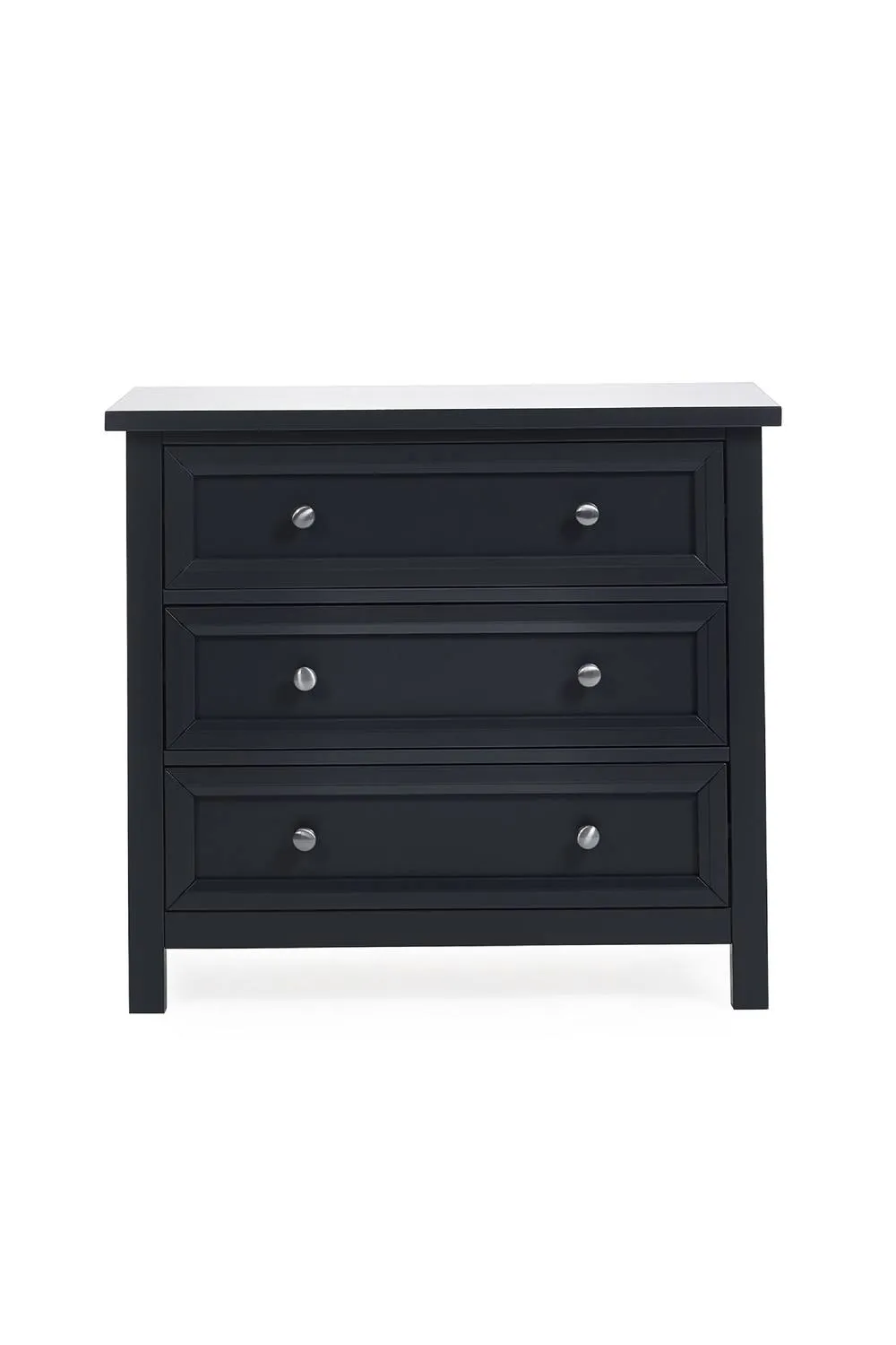 Julian Bowen Maine 3 Drawer Wide Chest in Black 6