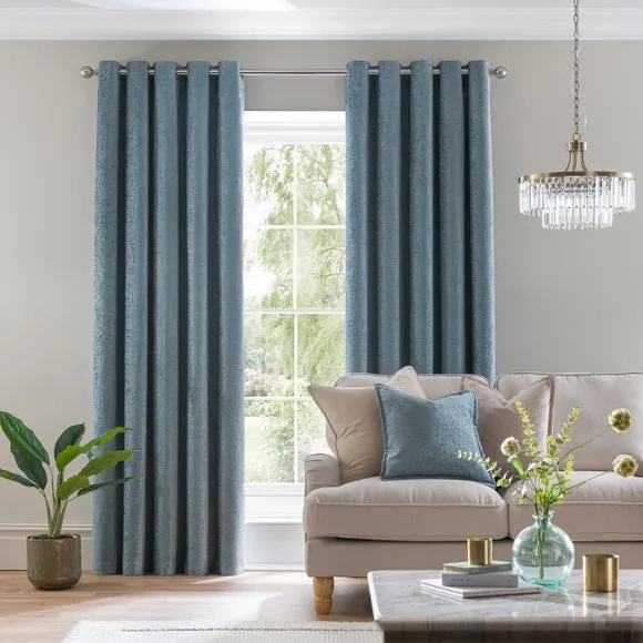 Chenille Eyelet Curtains (Blackout Available) 2