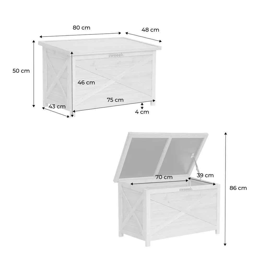 sweeek Wooden Storage Box in Light Brown 5