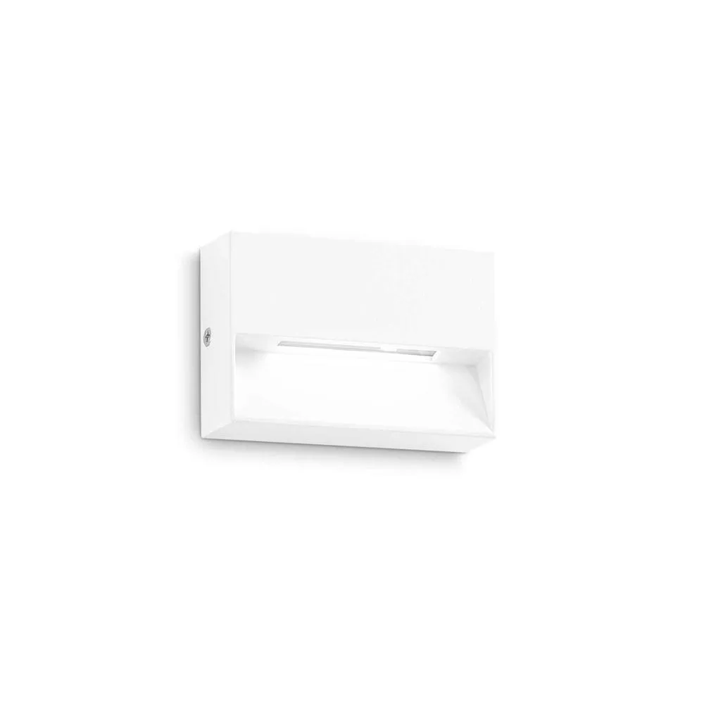 Netlighting Dedra Outdoor Rectangle Flush Wall Lamp White 160Lm 3000K IP65