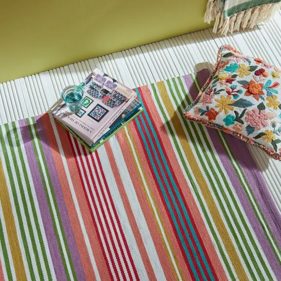 Sophie Robinson Rock Candy Stripe Indoor Outdoor Rug 5