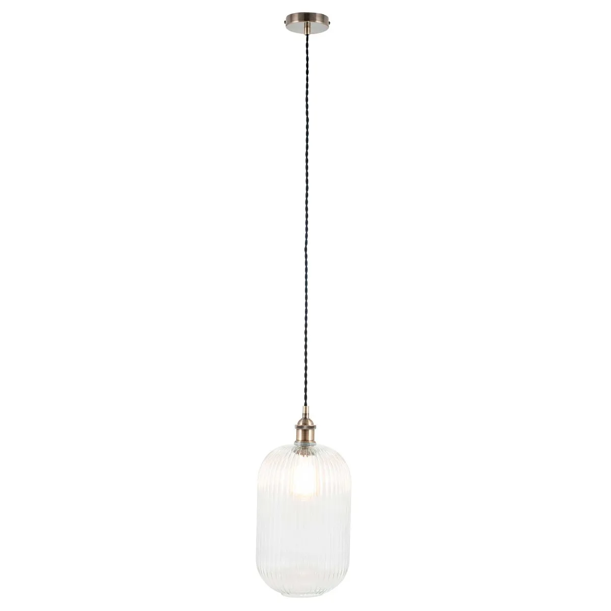 Tall Glass Pendant Light, White | Barker & Stonehouse 4