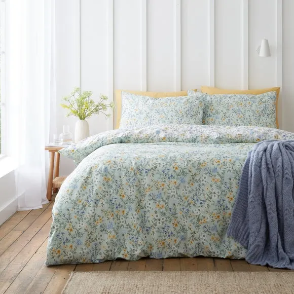 Bianca Ditsy Floral 100% Cotton Duvet Cover & Pillowcase Set 6