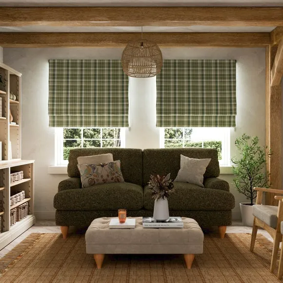 Kenmore Check Roman Blind