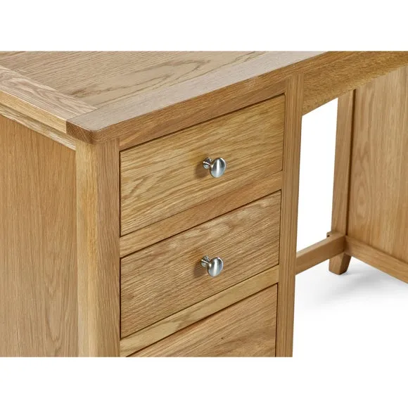 Jenkins Twin Dressing Table and Stool, Oak 5