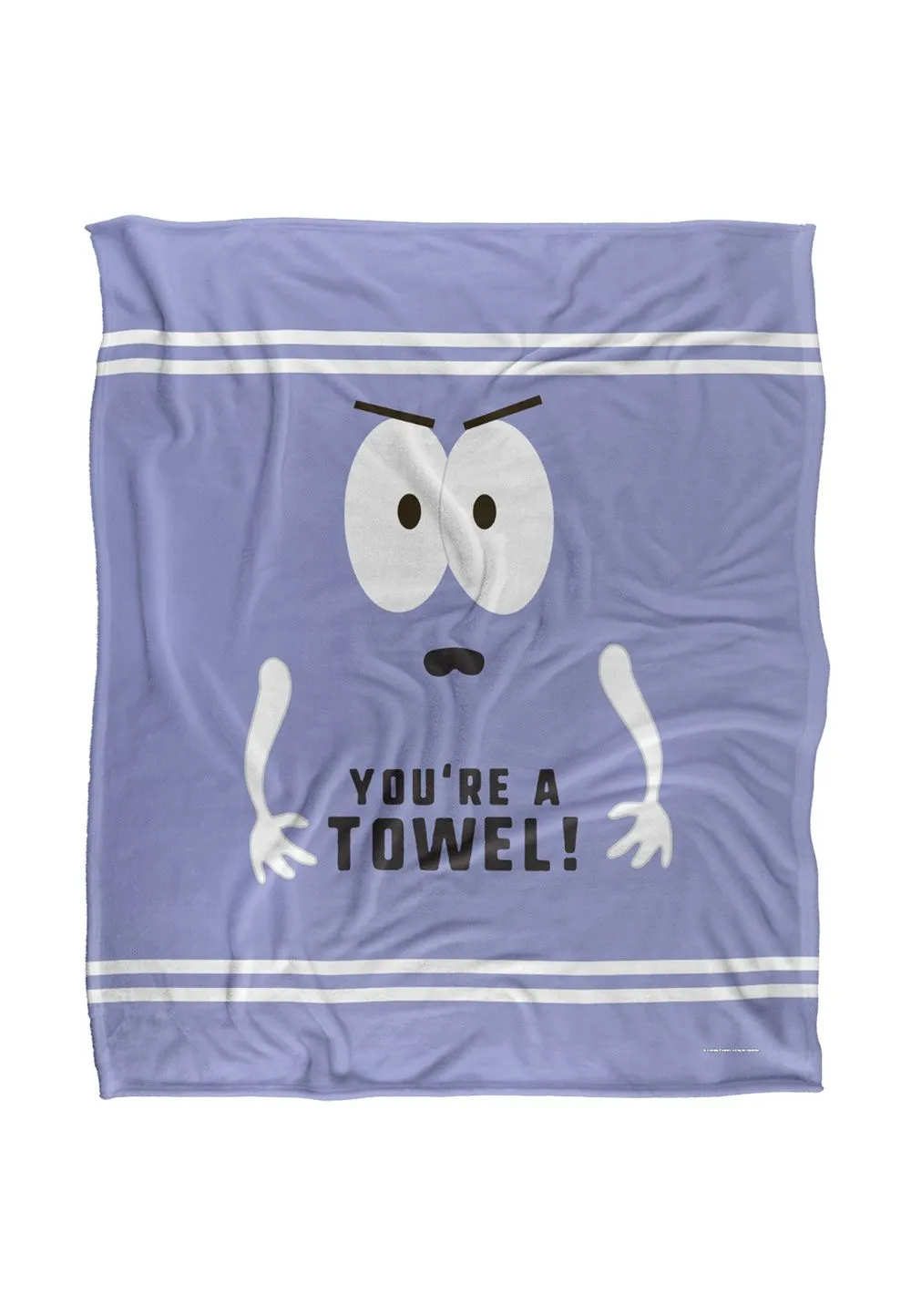 South Park Towelie You'Re A Towel Silky Touch Super Soft Throw Blanket 152 X 127 cm in White
