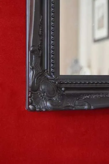 MirrorOutlet Fraser Black Beaded Dress Mirror 102cm x 72cm 5
