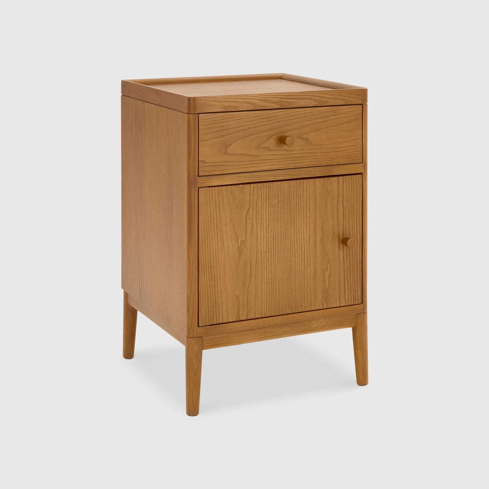 Ercol Salina Bedside Cabinet, Neutral Wood | Barker & Stonehouse 6