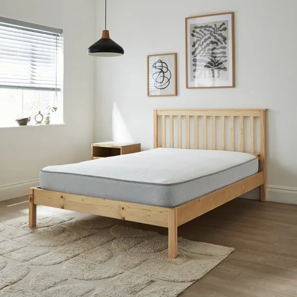 Return - Dunelm Rolled Memory Foam Open Coil Mattress, Single 19cm 2