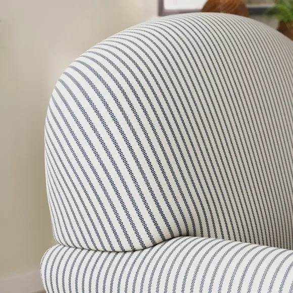 Enya Tiny Stripe Scroll Armchair 3