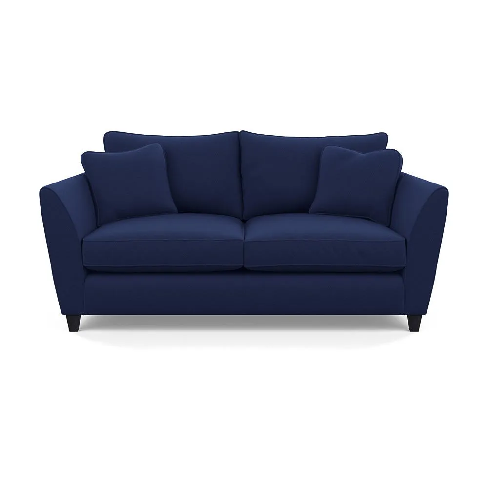 Heal's Torino 3 Seater Sofa Melton Wool New Navy Black 1