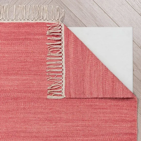 Wool Flatweave Fringed Rug 3