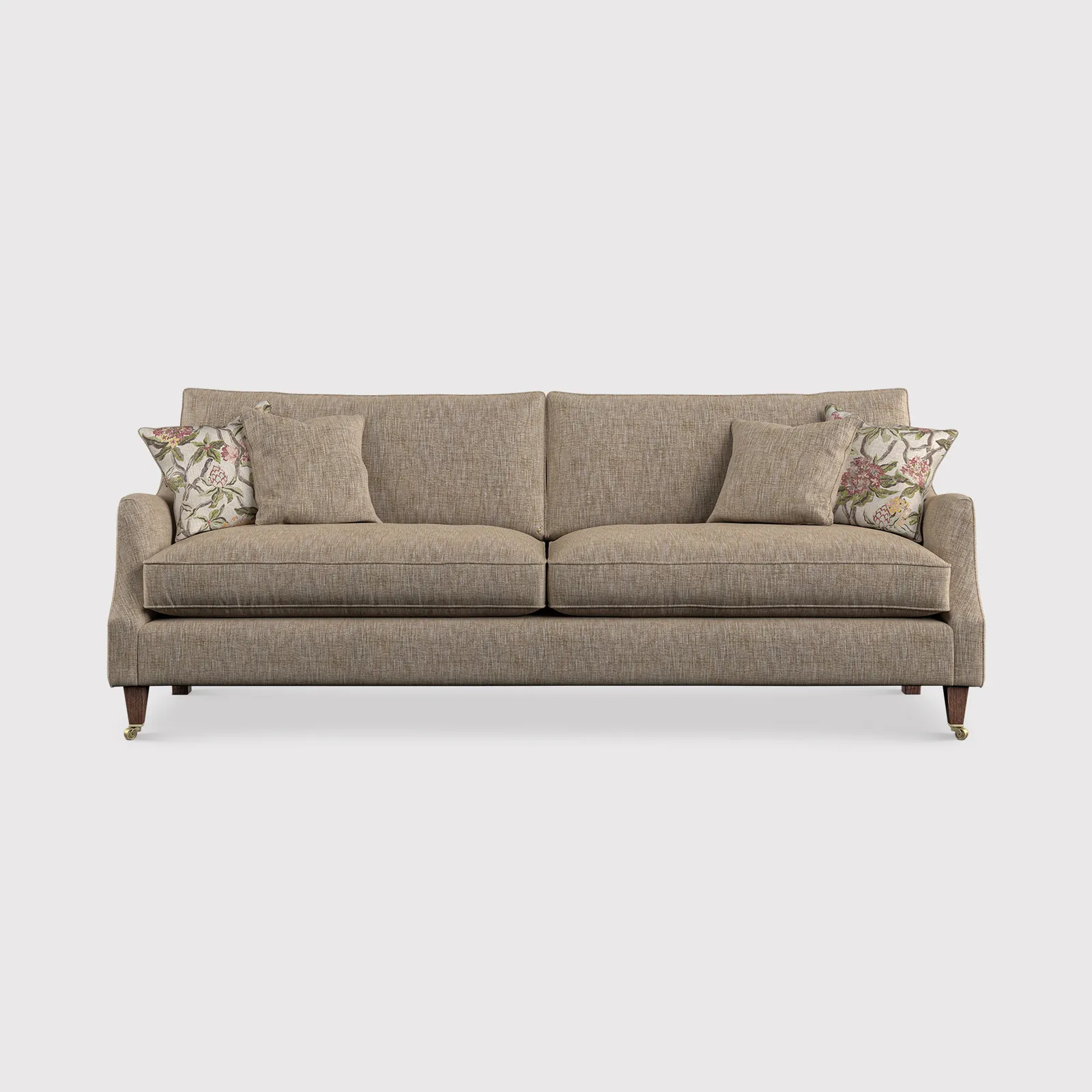 English Heritage Quarry 26 Extra Large Sofa- Pre-Set Scatters, Brown Fabric | Barker & Stonehouse 1