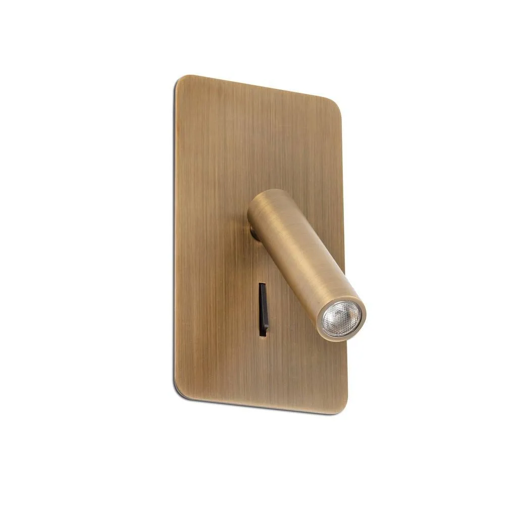 Netlighting Suau Integrated LED Reading Light Wall Light Bronze 3000K