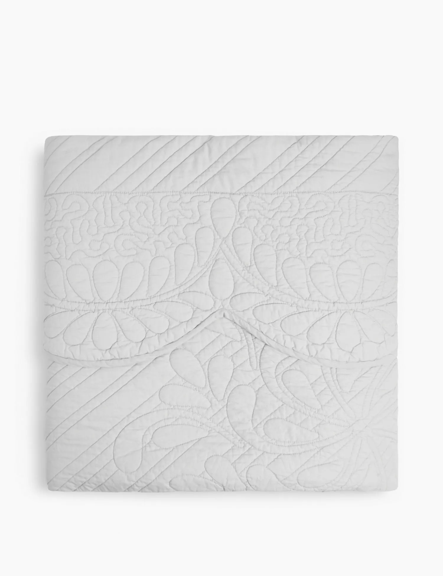 M&S Pure Cotton Embroidered Trapunto Bedspread