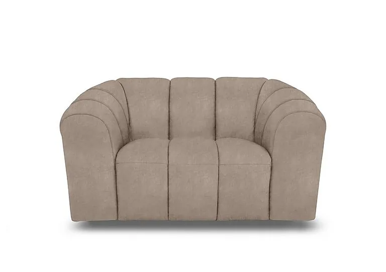 Rhianna Fabric Cuddler Chair - Manhattan Nutmeg