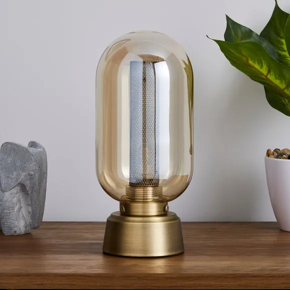 Safi Mesh Detail Touch Dimmable Table Lamp 2