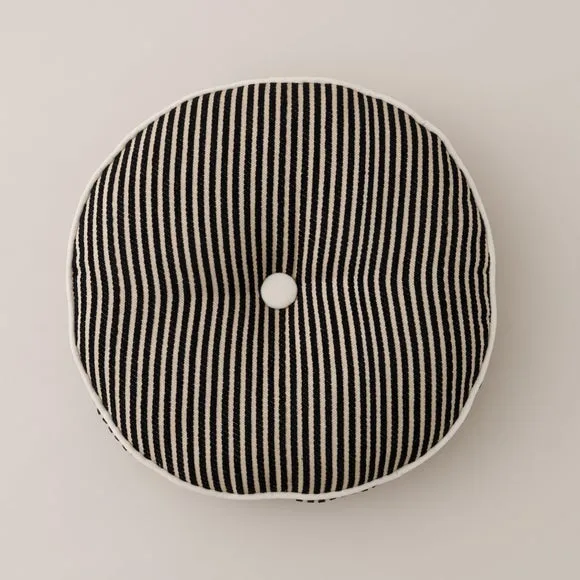 Chenille Stripe Round Cushion 3