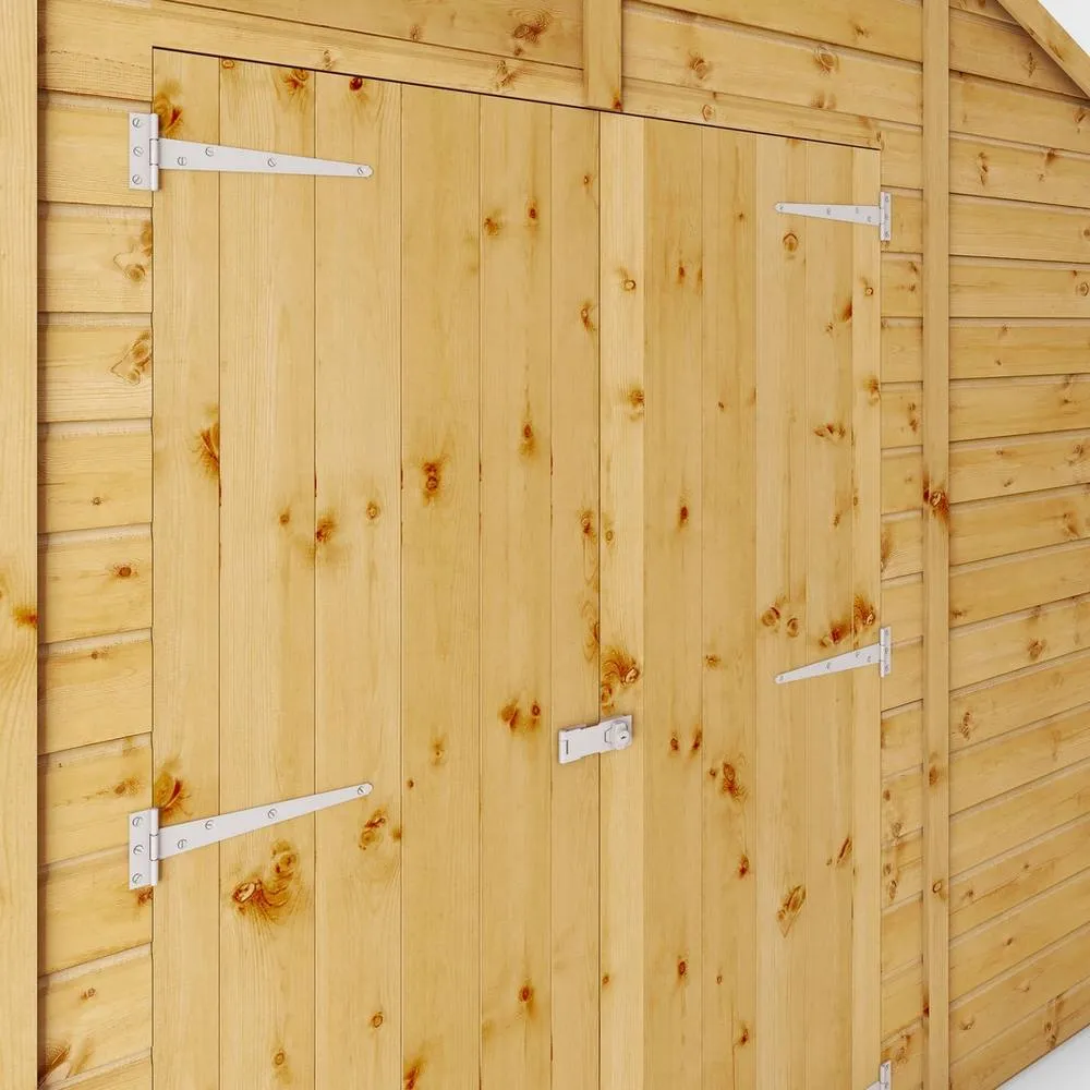 Mercia 14 x 10 Ft Premium Shiplap Apex Workshop - L427.4 x W322.7 x H252.4 cm in Light Brown 5