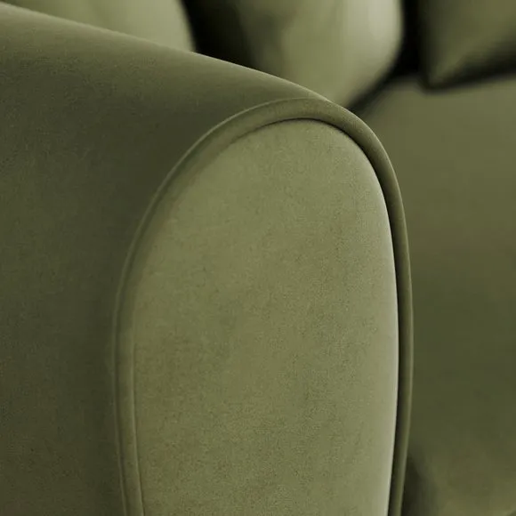 Blake Curved Arm Opulent Velvet 3 Seater Sofa 5