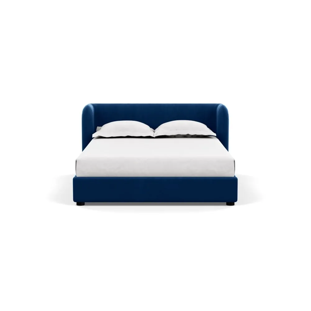 Scp Group Bed Double Velvet Petrol 1