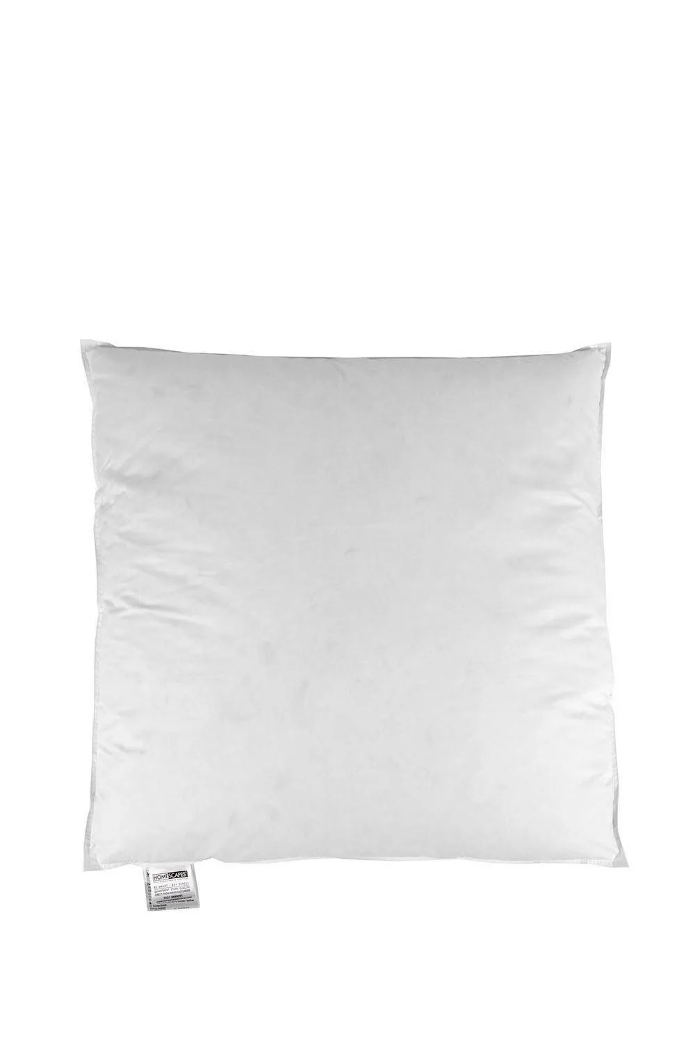 Homescapes Goose Feather & Down Euro Square Pillow 65 x 65 cm in White