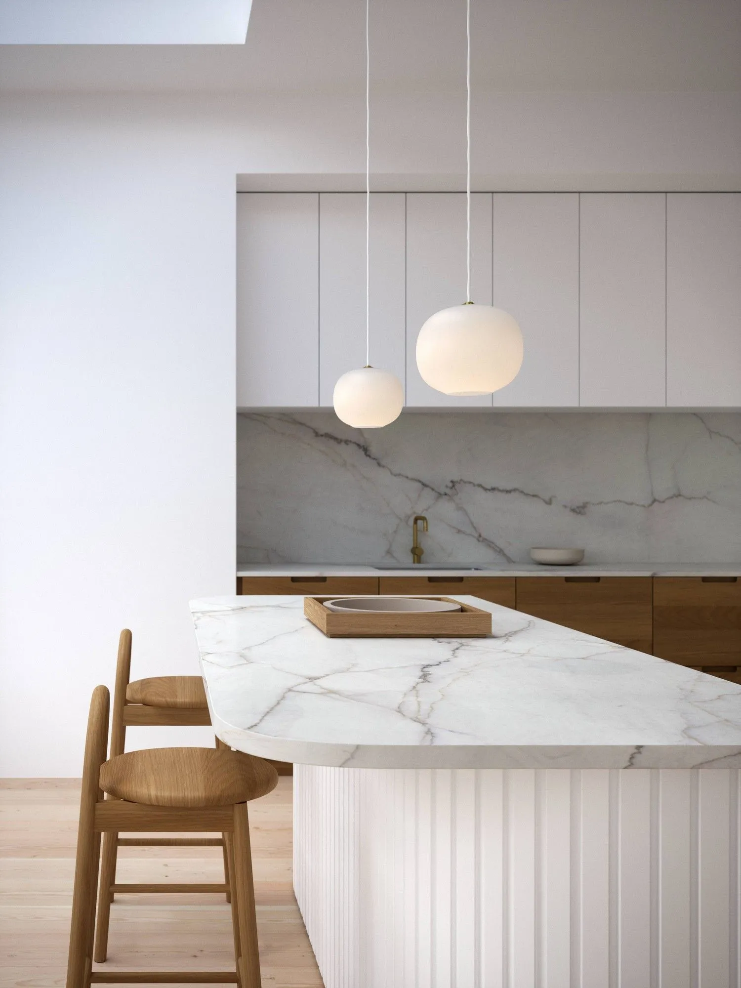 Nordlux Navone Pendant Light Opal White Glass Dining Room E27 Mains 20cm 4