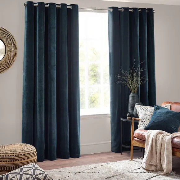 Yard Chenille Eyelet Curtains 2