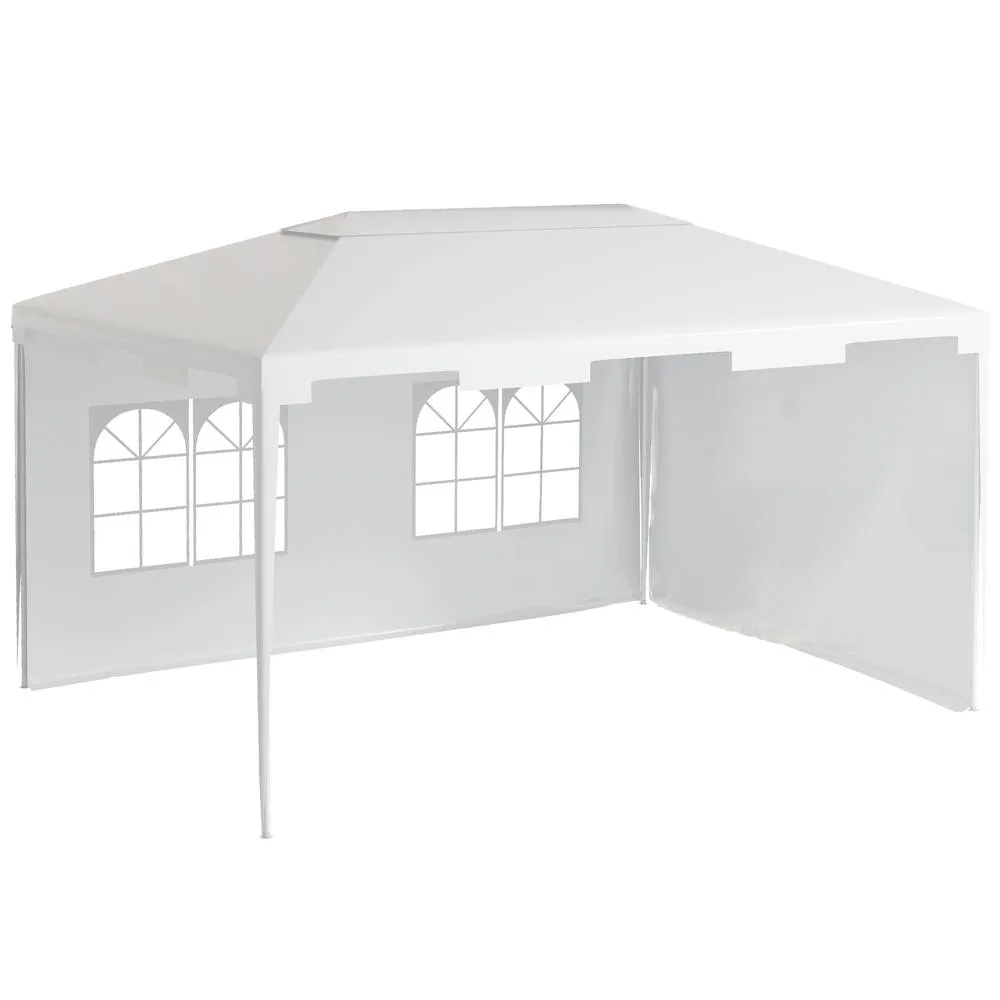 OUTSUNNY Party Tent Waterproof Garden Gazebo Canopy Wedding Cover Shade in Off-White 2