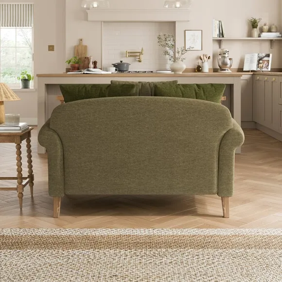 Millie Herb Green Chenille Combo Scatter Back Love Seat 2