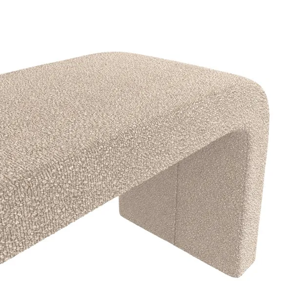 Ren 2 Seater Boucle Dining Bench 4