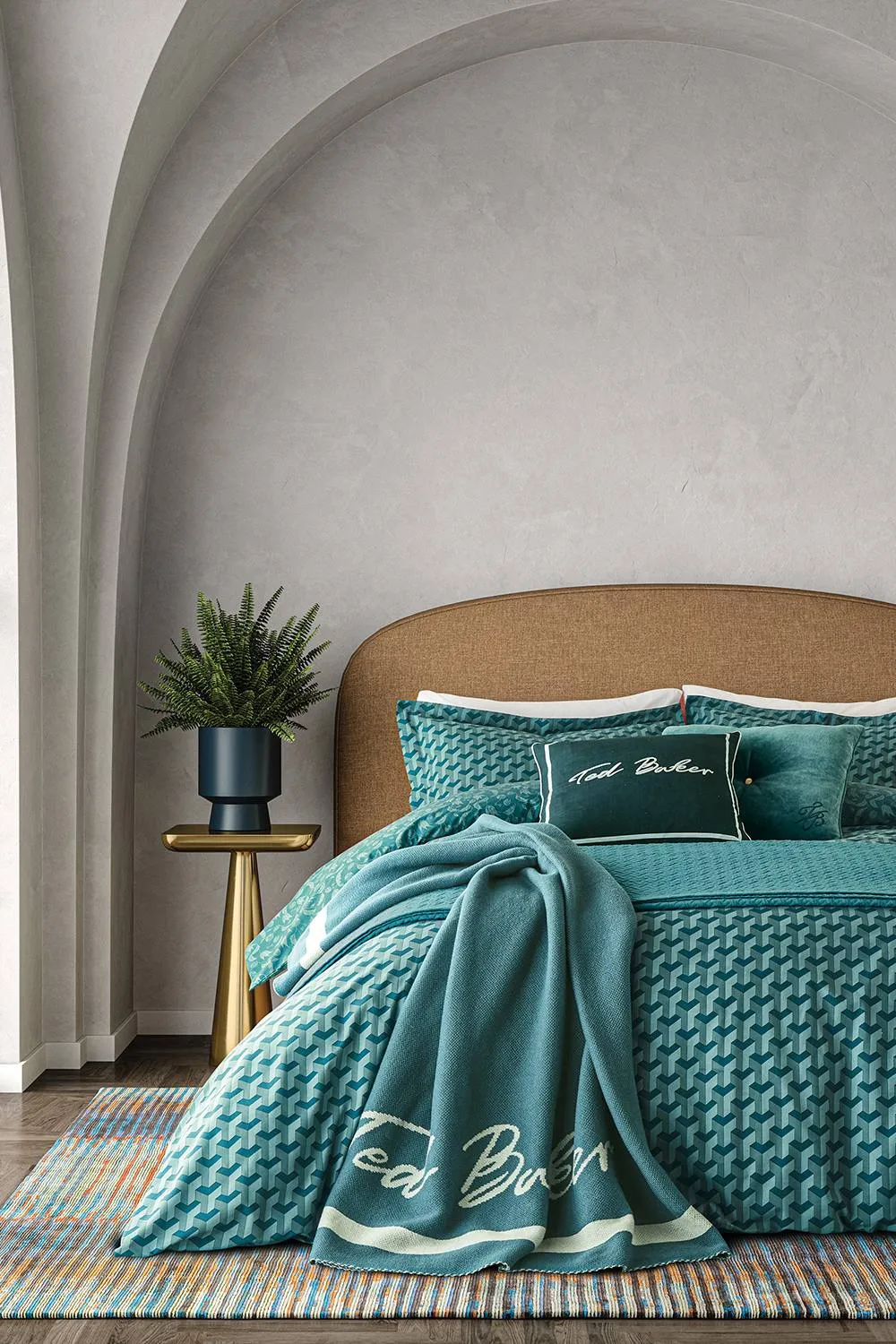 Ted Baker 'Phorcys' Cotton Duvet Cover Set in Teal 4