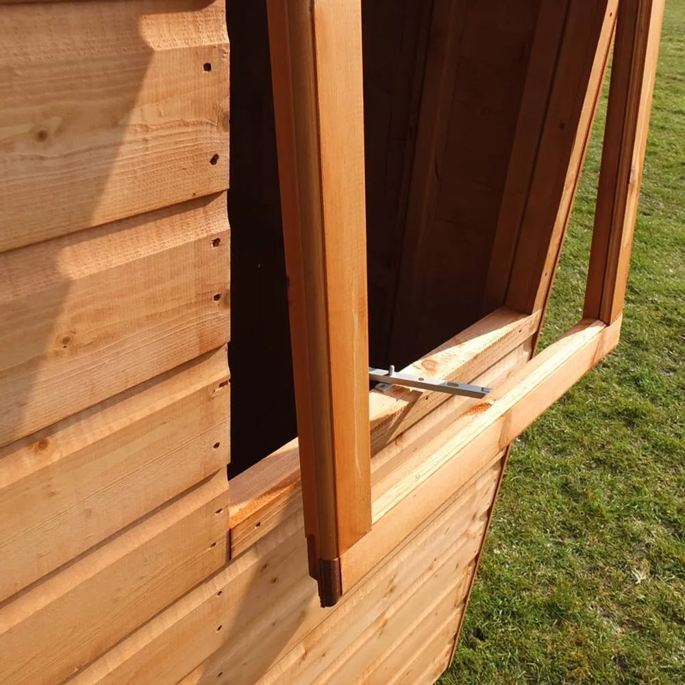 Shires Shiplap Pent Tongue & Groove Garden Shed Workshop Approx 6 x 4 Feet in Brown 4