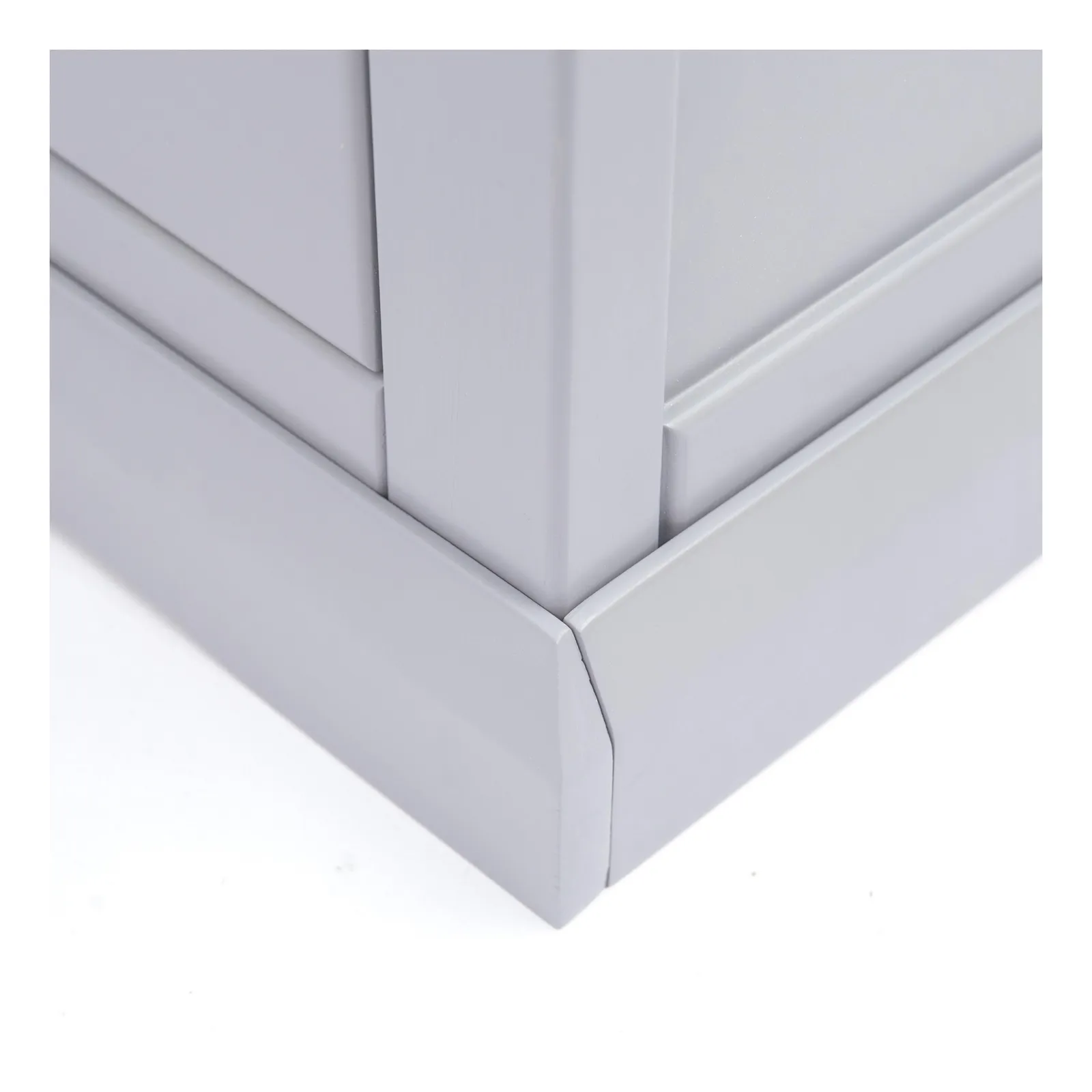 Cabinet Bits Rocca 4 Drawer Chest of Drawers Chrome Knob in Grey 6