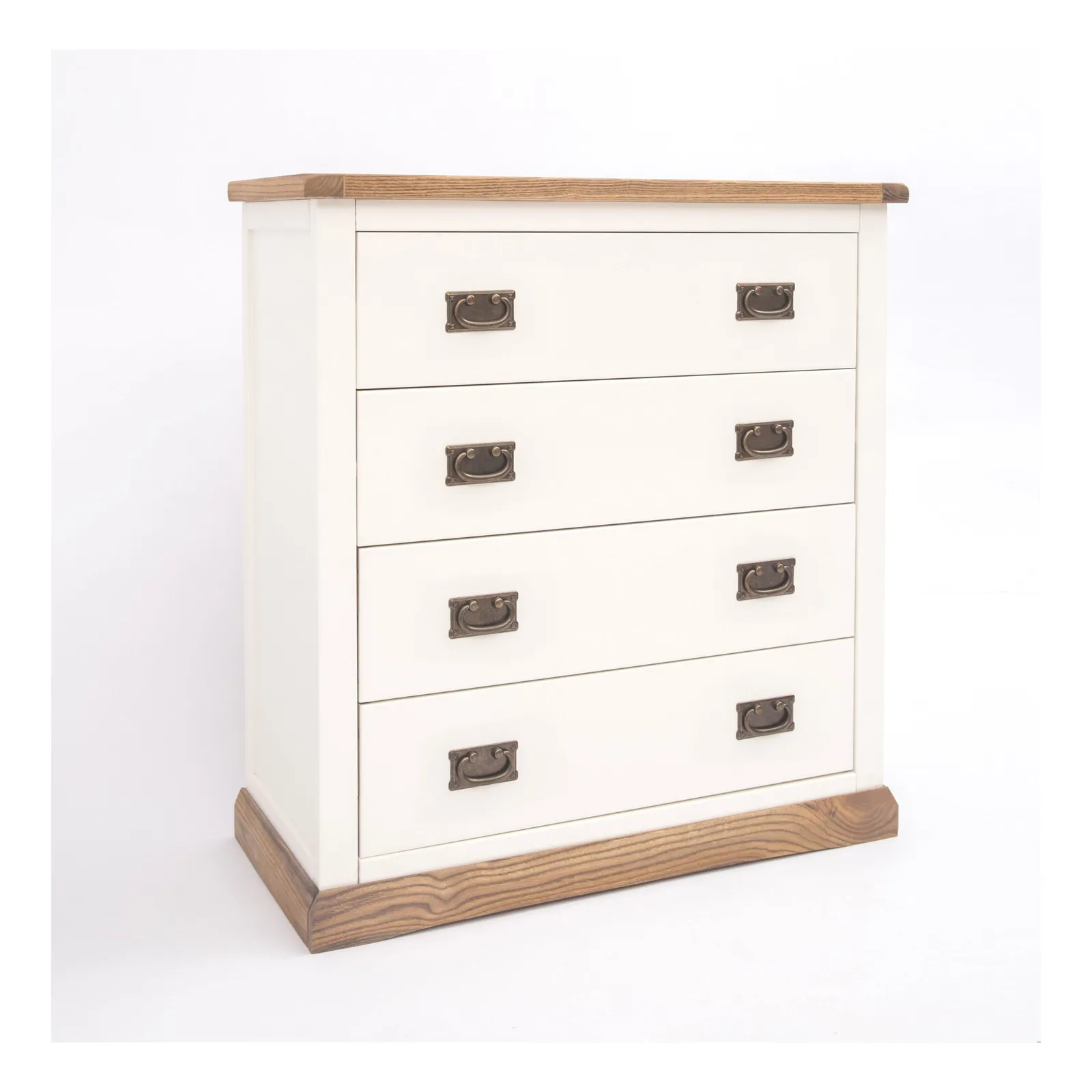 Cabinet Bits Tropea 4 Drawer Chest of Drawers Bras Drop Handle in Off-White 2