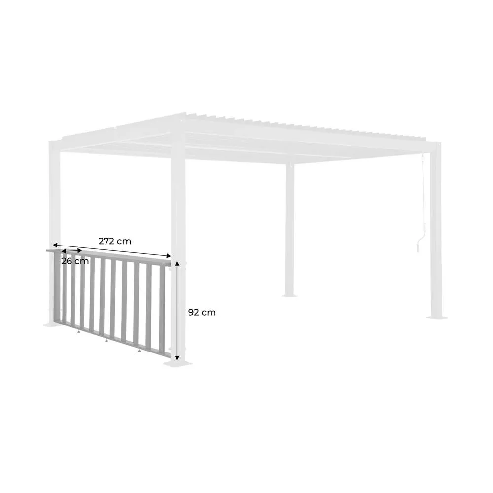 sweeek Narrow counter 3m for Palace pergola in Dark Grey 5