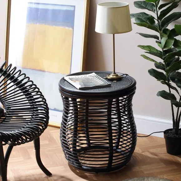 Desser Royal Round Rattan Side Table 3