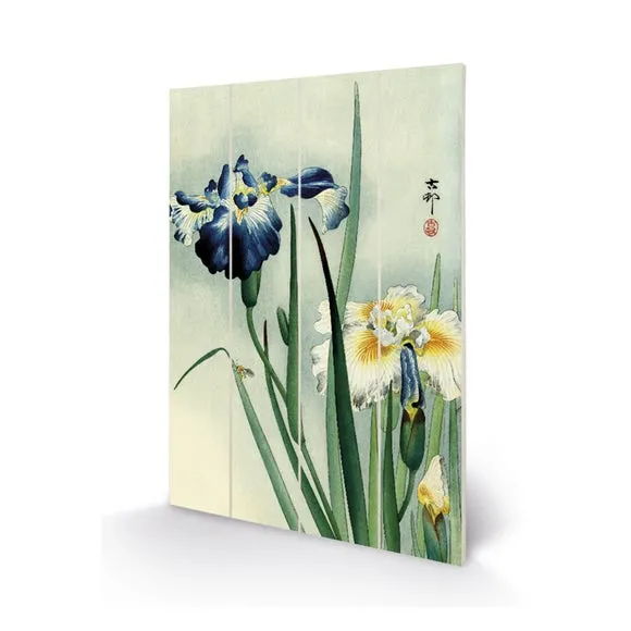 The Art Group Irises Wooden Wall Art 2